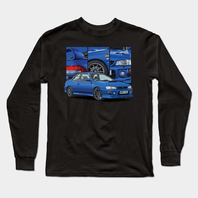 gc8 p1 art car rally graphic spoiler forged Long Sleeve T-Shirt by cowtown_cowboy